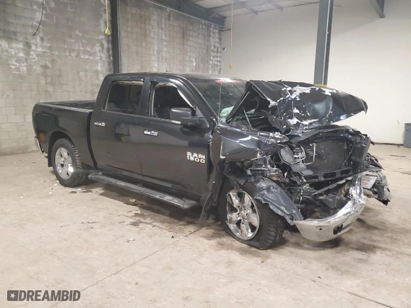 2017 Ram 1500 Big Horn with VIN 1C6RR7LG3HS830686, listed as a Copart auction lot 80300494 with 91,188 mi miles and Salvage Title. Bid and sale history available at carsss.com. Image 4.