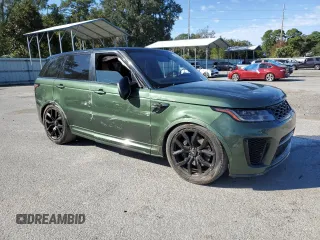 2020 Land Rover Range Rover Sport SVR with VIN SALWZ2RE2LA742059, listed as a Copart auction lot 75480074 with 44,586 mi miles and Salvage Title. Bid and sale history available at carsss.com. Image 4.