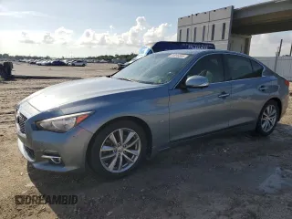 2014 Infiniti Q50 Premium with VIN JN1BV7AP3EM680901, listed as a Copart auction lot 64096895 with 105,495 mi miles and Clean title. Bid and sale history available at DreamBid. Image 1.