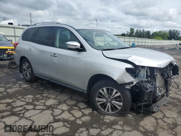 2018 Nissan Pathfinder SL z VIN 5N1DR2MM7JC674108, wystawiony jako Copart lot #57270435 z przebiegiem 55 217 mil mil oraz Szkoda całkowita • Salvage title. Historia ofert i sprzedaży dostępna na DreamBid. Obrazek 4.