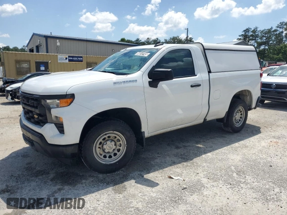 2023 Chevrolet Silverado 1500 Work Truck with VIN 3GCNAAEK9PG359243, listed as a Copart auction lot 56012745 with 99,026 mi miles and Clean Title. Bid and sale history available at DreamBid. Image 1.
