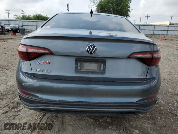 2022 Volkswagen Jetta SE with VIN 3VWEM7BU9NM008750, listed as a Copart auction lot 53497895 with 50,563 mi miles and Salvage title. Bid and sale history available at DreamBid. Image 6.