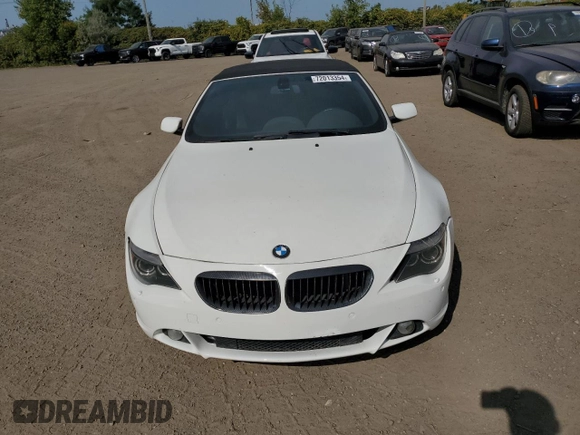 2005 BMW 6 Series 645Ci with VIN WBAEK734X5B325190, listed as a Copart auction lot 72013354 with 288,537 mi miles and Non Repairable. Bid and sale history available at DreamBid. Image 5.