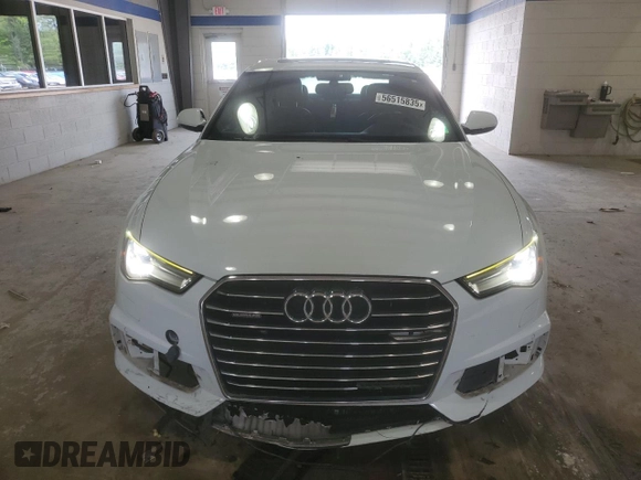 2017 Audi A6 Premium Plus with VIN WAUG8AFC0HN110072, listed as a Copart auction lot 56515835 with 95,364 mi miles and Salvage title. Bid and sale history available at DreamBid. Image 5.