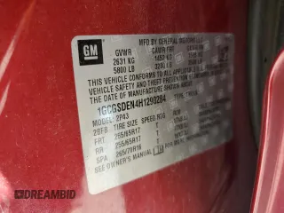 2017 Chevrolet Colorado 2WD Z71 z VIN 1GCGSDEN4H1290284, wystawiony jako Copart lot #54911035 z przebiegiem 120 896 mil mil oraz Szkoda całkowita • Salvage title. Historia ofert i sprzedaży dostępna na DreamBid. Obrazek 12.