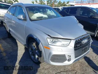 2016 Audi Q3 Premium Plus with VIN WA1EFCFS2GR016683, listed as a IAAI auction lot 41605025 with 82,515 mi miles. Bid and sale history available at carsss.com. Image 1.