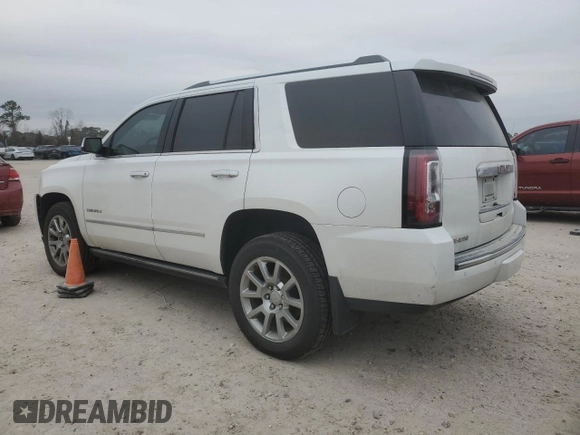 2017 GMC Yukon Denali with VIN 1GKS1CKJ5HR208979, listed as a Copart auction lot 44455835 with 99,954 mi miles and Salvage Title. Bid and sale history available at carsss.com. Image 2.