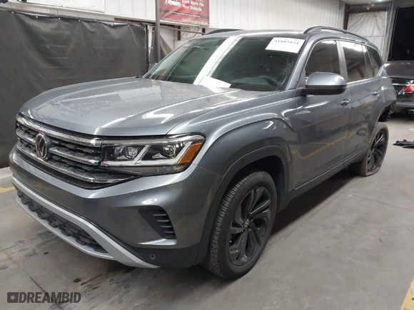 2023 Volkswagen Atlas 3.6L V6 SE w/Technology with VIN 1V2JR2CA2PC506401, listed as a IAAI auction lot 41805834 with 29,124 mi miles. Bid and sale history available at carsss.com. Image 2.