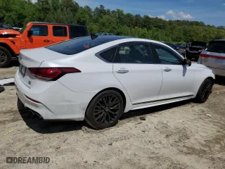 2018 Genesis G80 3.3T Sport with VIN KMHGN4JB7JU239543, listed as a Copart auction lot 53734564 with 67,966 mi miles and Salvage Title. Bid and sale history available at carsss.com. Image 3.