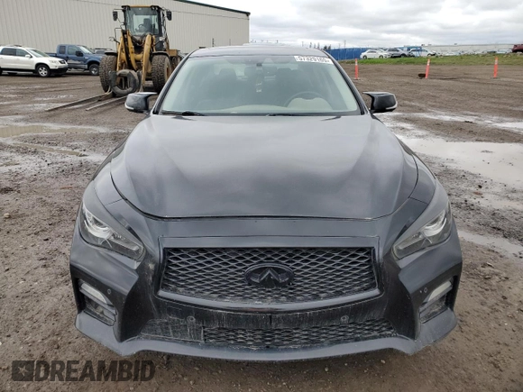 2016 Infiniti Q50 Red Sport 400 with VIN JN1FV7AR2GM450725, listed as a Copart auction lot 57329165 with 174,377 mi miles and Clean title. Bid and sale history available at DreamBid. Image 5.