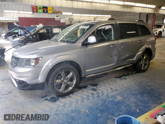 2017 Dodge Journey Crossroad Plus with VIN 3C4PDCGG3HT625675, listed as a Copart auction lot 57630355 with Not provided miles and Clean title. Bid and sale history available at DreamBid. Image 1.