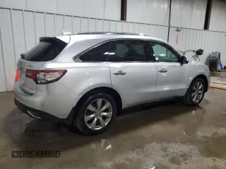 2014 Acura MDX Advance with VIN 5FRYD4H82EB042024, listed as a Copart auction lot 59236615 with 136,265 mi miles and Salvage title. Bid and sale history available at DreamBid. Image 3.