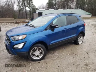 2020 Ford EcoSport SES z VIN MAJ6S3JLXLC363896, wystawiony jako Copart lot #50052365 z przebiegiem 87 718 mil mil oraz Szkoda całkowita • Salvage title. Historia ofert i sprzedaży dostępna na DreamBid. Obrazek 1.