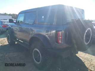2023 Ford Bronco with VIN 1FMEE5DP6PLB15878, listed as a IAAI auction lot 41329211 with 16,067 mi miles. Bid and sale history available at carsss.com. Image 3.