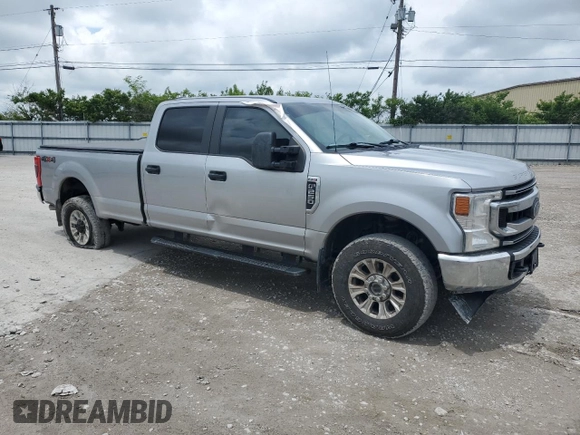 2021 Ford F-250 XL with VIN 1FT7W2BN4MEC34068, listed as a Copart auction lot 56730745 with 53,411 mi miles and Salvage title. Bid and sale history available at DreamBid. Image 4.