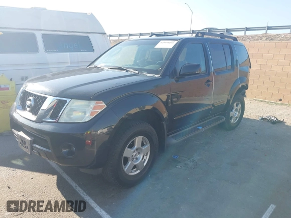 2008 Nissan Pathfinder S with VIN 5N1AR18U18C632115, listed as a IAAI auction lot 41979099 with 126,915 mi miles. Bid and sale history available at carsss.com. Image 2.