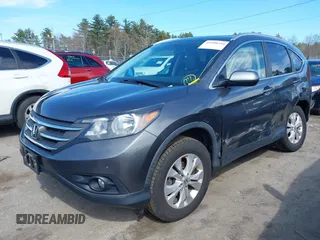 2013 Honda CR-V EX-L with VIN 2HKRM4H73DH656366, listed as a IAAI auction lot 41998244 with 124,864 mi miles. Bid and sale history available at carsss.com. Image 2.