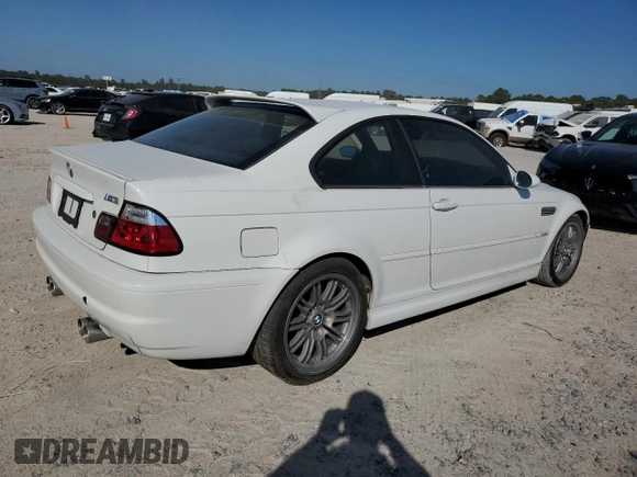 2002 BMW 3 Series M3 with VIN WBSBL93442JR14535, listed as a Copart auction lot 77713524 with 105,154 mi miles and Salvage Title. Bid and sale history available at DreamBid. Image 3.