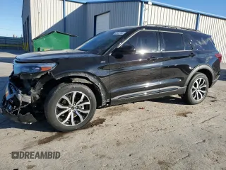 2022 Ford Explorer ST-Line with VIN 1FMSK8KHXNGB62720, listed as a Copart auction lot 82442754 with 61,346 mi miles and Salvage Title. Bid and sale history available at carsss.com. Image 1.
