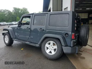 2017 Jeep Wrangler Unlimited Sport with VIN 1C4BJWDG6HL743322, listed as a Copart auction lot 61100045 with 135,959 mi miles and Salvage title. Bid and sale history available at DreamBid. Image 2.