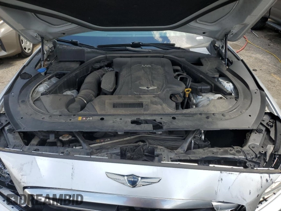 2017 Genesis G80 3.8L with VIN KMHGN4JE5HU182151, listed as a Copart auction lot 71682794 with 57,024 mi miles and Salvage Title. Bid and sale history available at carsss.com. Image 11.