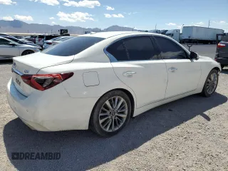 2021 Infiniti Q50 Luxe z VIN JN1EV7BPXMM702581, wystawiony jako Copart lot #55493965 z przebiegiem 109 444 mil mil oraz Szkoda całkowita • Salvage title. Historia ofert i sprzedaży dostępna na DreamBid. Obrazek 3.