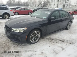 2018 BMW 7 Series 750i xDrive with VIN WBA7F2C54JB238260, listed as a Copart auction lot 89202965 with 51,634 mi miles and Salvage Title. Bid and sale history available at carsss.com. Image 1.