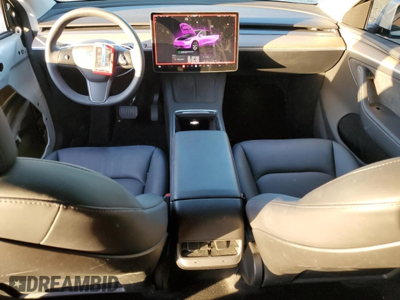 2023 Tesla Model Y Long Range with VIN 7SAYGDEE9PA129876, listed as a Copart auction lot 41819605 with 36,110 mi miles and Salvage Title. Bid and sale history available at DreamBid. Image 8.
