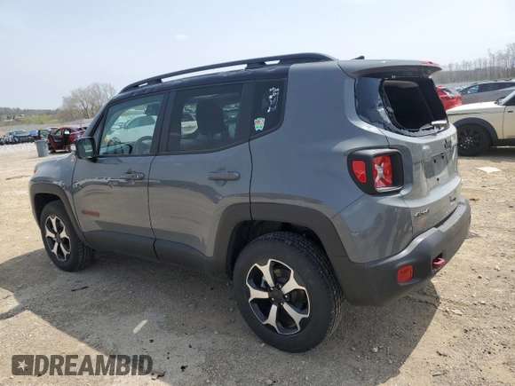 2021 Jeep Renegade Trailhawk with VIN ZACNJDC14MPN35358, listed as a Copart auction lot 54552595 with 10,702 mi miles and Salvage title. Bid and sale history available at DreamBid. Image 2.