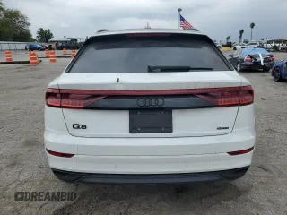 2021 Audi Q8 Premium with VIN WA1AVAF15MD018823, listed as a Copart auction lot 45412314 with 19,713 mi miles and Clean Title. Bid and sale history available at carsss.com. Image 6.