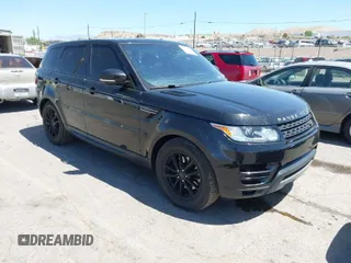 2016 Land Rover Range Rover Sport V6 SE with VIN SALWG2PF8GA115115, listed as a IAAI auction lot 42049930 with 76,611 mi miles. Bid and sale history available at carsss.com. Image 1.