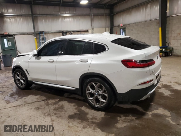 2020 BMW X4 xDrive30i with VIN 5UX2V1C0XLLZ32784, listed as a Copart auction lot 83619664 with Not provided miles and Salvage title. Bid and sale history available at DreamBid. Image 2.