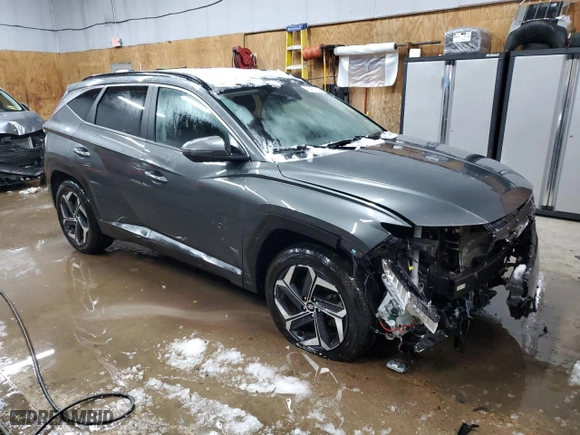 2022 Hyundai Tucson Hybrid SEL Convenience with VIN KM8JFCA18NU050457, listed as a Copart auction lot 45457215 with 86,512 mi miles and Salvage Title. Bid and sale history available at carsss.com. Image 4.