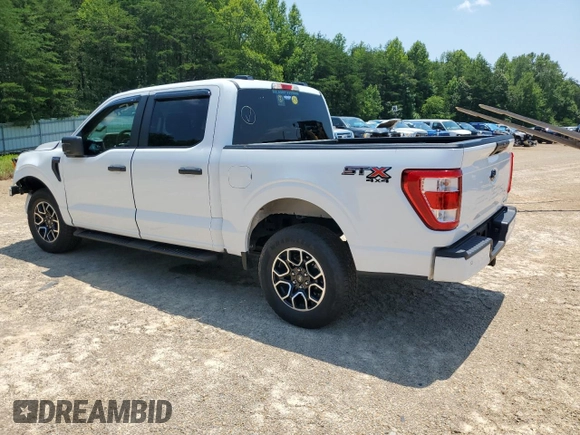 2022 Ford F-150 XL with VIN 1FTFW1E82NFB79062, listed as a Copart auction lot 61136015 with 37,849 mi miles and Salvage title. Bid and sale history available at DreamBid. Image 2.
