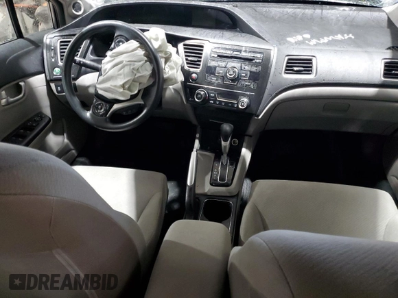 2013 Honda Civic EX with VIN 19XFB2F80DE080622, listed as a Copart auction lot 47538505 with Not Provided miles and Salvage Title. Bid and sale history available at DreamBid. Image 8.