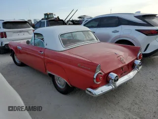 1955 Ford Thunderbird with VIN P5FH232488, listed as a Copart auction lot 76205064 with 5,608 mi miles and Salvage Title. Bid and sale history available at DreamBid. Image 2.