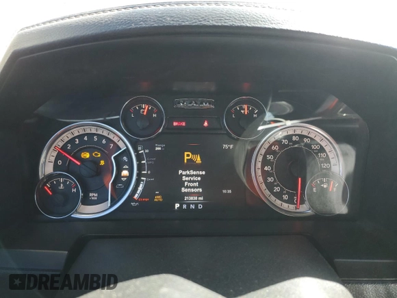 2018 Ram 1500 Night with VIN 1C6RR7MT1JS145782, listed as a Copart auction lot 48660115 with 213,838 mi miles and Salvage Title. Bid and sale history available at carsss.com. Image 9.