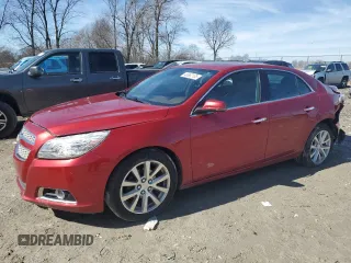 2013 Chevrolet Malibu LTZ with VIN 1G11H5SA4DF262003, listed as a Copart auction lot 45892135 with 131,331 mi miles and Salvage Title. Bid and sale history available at DreamBid. Image 1.