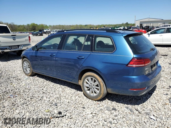 2019 Volkswagen Golf SportWagen S with VIN 3VWY57AU5KM512610, listed as a Copart auction lot 49362134 with 92,592 mi miles. Bid and sale history available at carsss.com. Image 2.