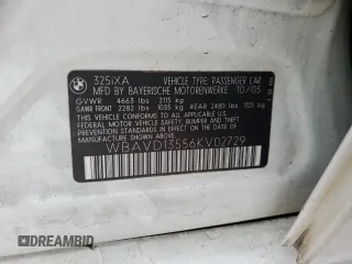 2006 BMW 3 Series 325xi with VIN WBAVD13556KV02729, listed as a Copart auction lot 86075344 with 236,195 mi miles and Salvage Title. Bid and sale history available at carsss.com. Image 14.