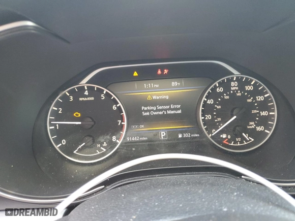 2018 Nissan Maxima SL with VIN 1N4AA6AP1JC363896, listed as a Copart auction lot 46421975 with 91,442 mi miles and Salvage Title. Bid and sale history available at carsss.com. Image 9.