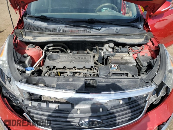2011 Kia Sportage EX with VIN KNDPCCA23B7155109, listed as a Copart auction lot 55727165 with 137,005 mi miles and Salvage title. Bid and sale history available at DreamBid. Image 12.