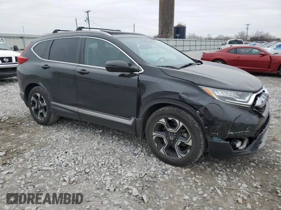 2017 Honda CR-V Touring with VIN 5J6RW1H96HL005304, listed as a Copart auction lot 46551855 with 93,988 mi miles and Salvage Title. Bid and sale history available at carsss.com. Image 4.