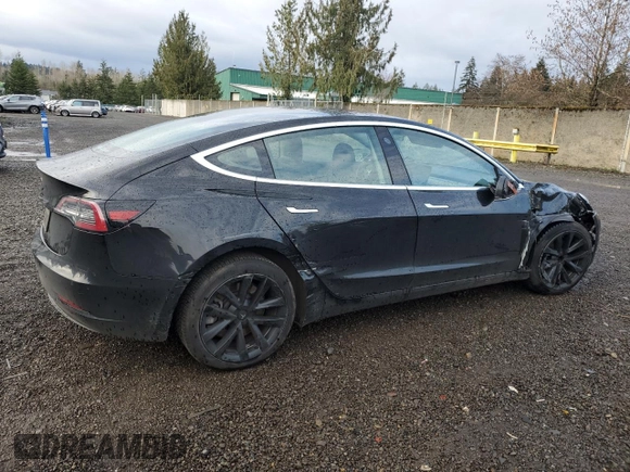 2019 Tesla Model 3 Mid Range with VIN 5YJ3E1EAXKF305080, listed as a Copart auction lot 49899965 with 88,607 mi miles and Salvage Title. Bid and sale history available at DreamBid. Image 3.