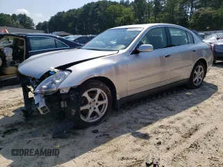 2004 Infiniti G35 w/Leather with VIN JNKCV51F04M711144, listed as a Copart auction lot 62720864 with 68,800 mi miles and Salvage Title. Bid and sale history available at DreamBid. Image 1.