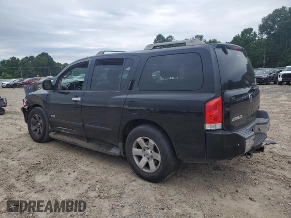 2006 Nissan Armada LE with VIN 5N1AA08A36N724013, listed as a Copart auction lot 58265145 with 221,680 mi miles and Clean title. Bid and sale history available at DreamBid. Image 2.