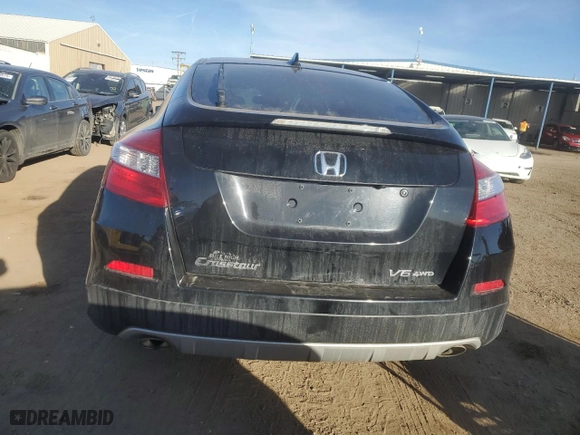 2013 Honda Crosstour EX-L with VIN 5J6TF2H52DL001477, listed as a Copart auction lot 47073385 with 61,898 mi miles and Salvage Title. Bid and sale history available at carsss.com. Image 6.