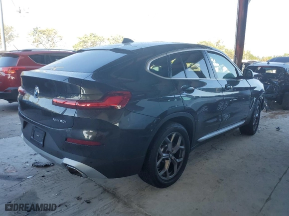 2022 BMW X4 xDrive30i with VIN 5UX33DT09N9L93053, listed as a Copart auction lot 71710692 with 0 mi miles. Bid and sale history available at carsss.com. Image 3.