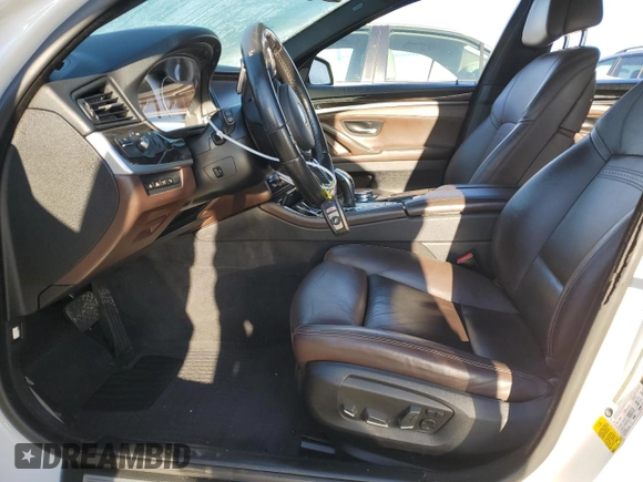 2014 BMW 5 Series 535i with VIN WBA5B1C58ED481559, listed as a Copart auction lot 51527985 with 121,887 mi miles and Salvage Title. Bid and sale history available at carsss.com. Image 7.