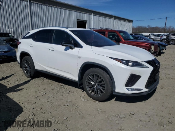 2022 Lexus RX with VIN 2T2SZMDA7NC324175, listed as a Copart auction lot 49082095 with 90,511 mi miles and Salvage Title. Bid and sale history available at carsss.com. Image 4.